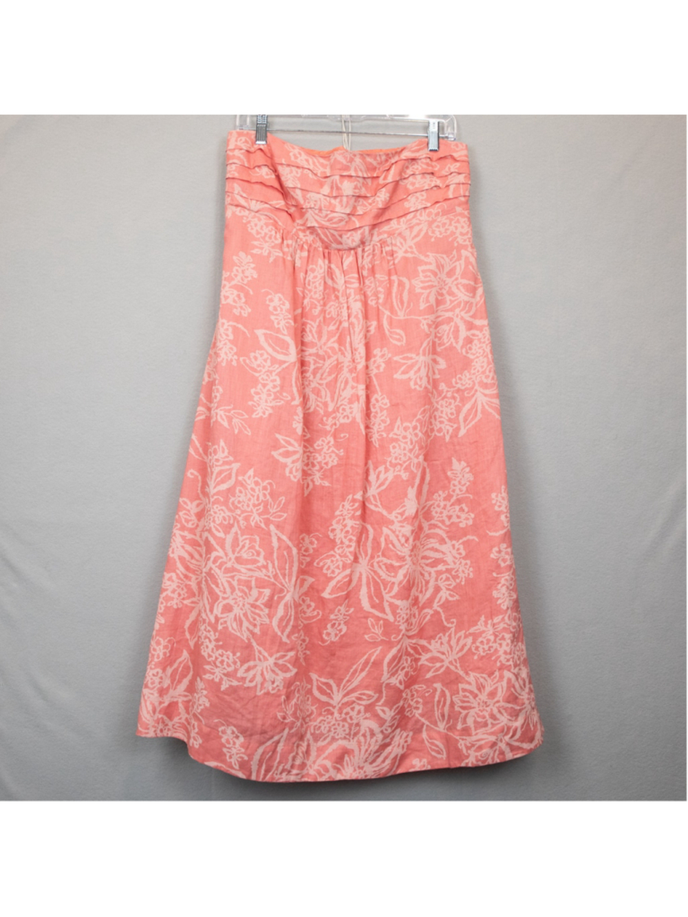 Banana Republic pink linen strapless mini dress NWT-14